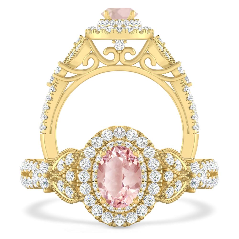 Yellow Gold - Morganite