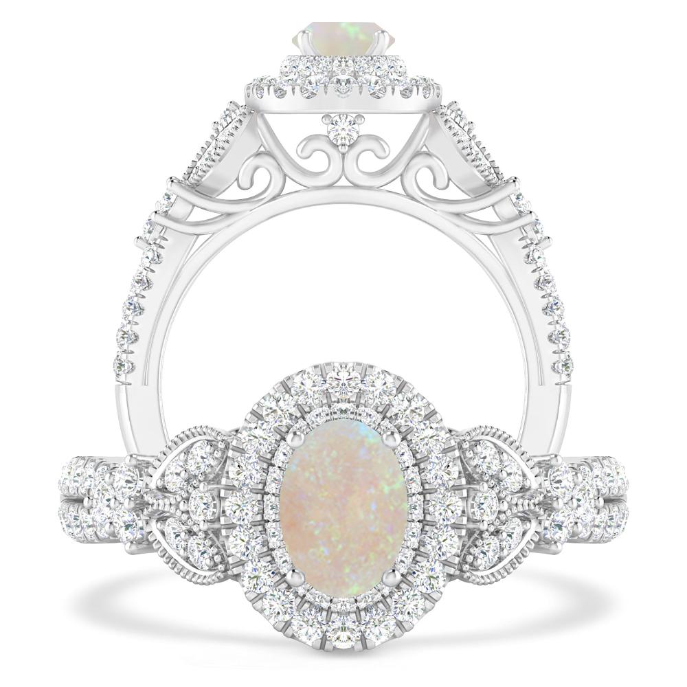 White Gold - Opal