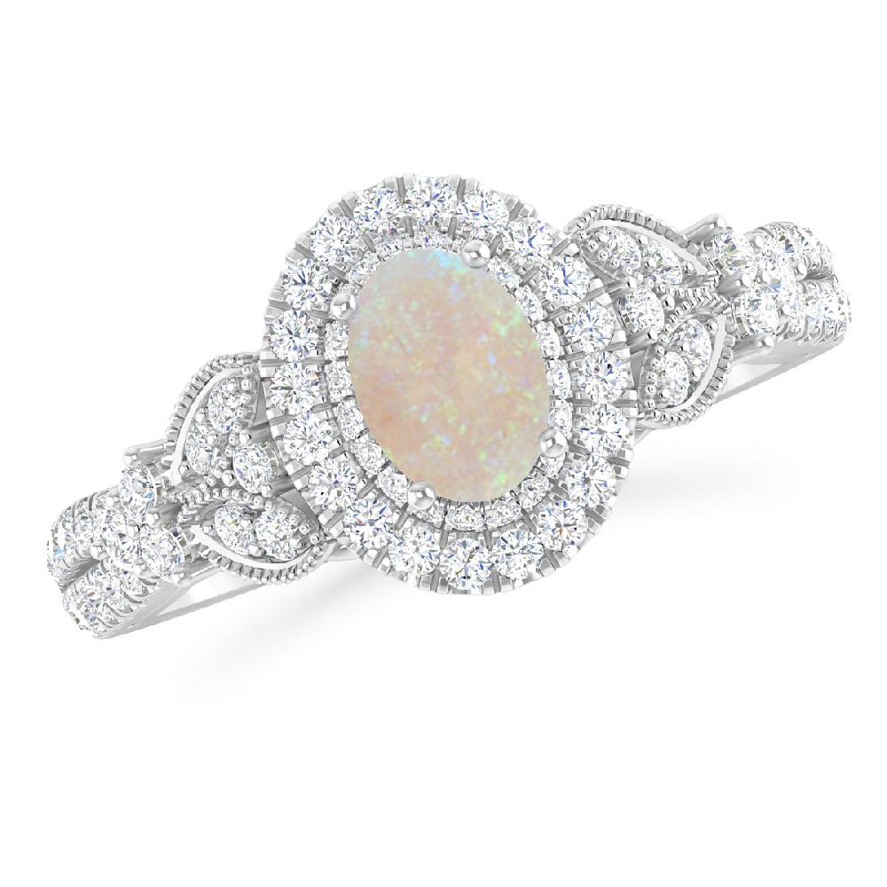 White Gold - Opal