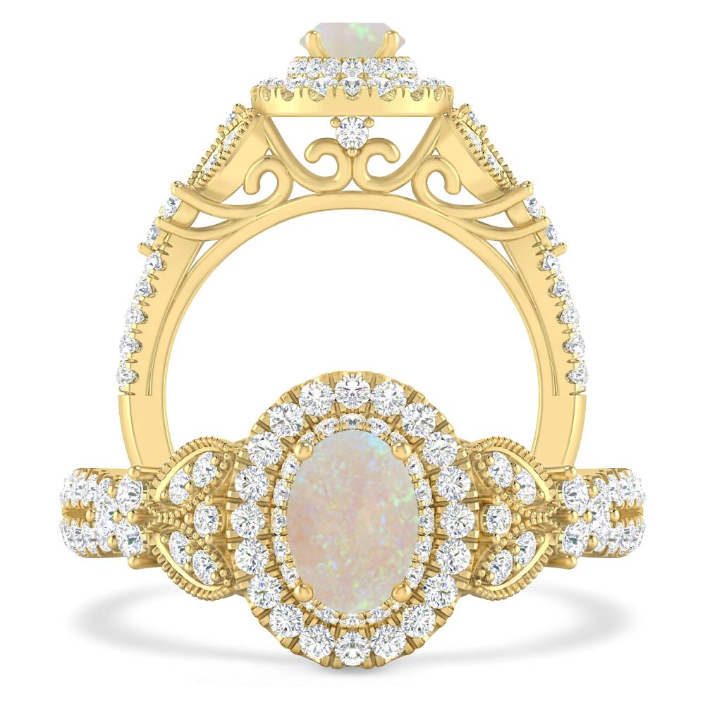 Yellow Gold - Opal