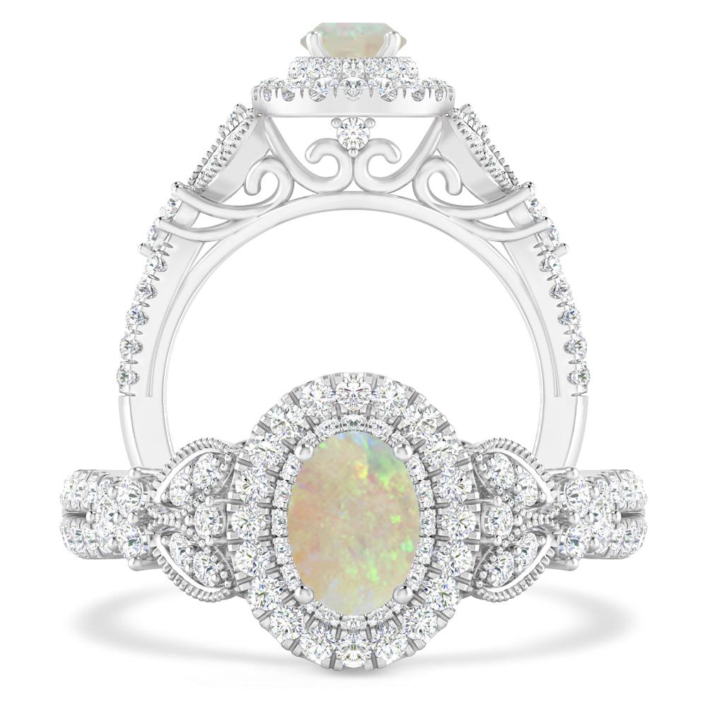 White Gold - Opal