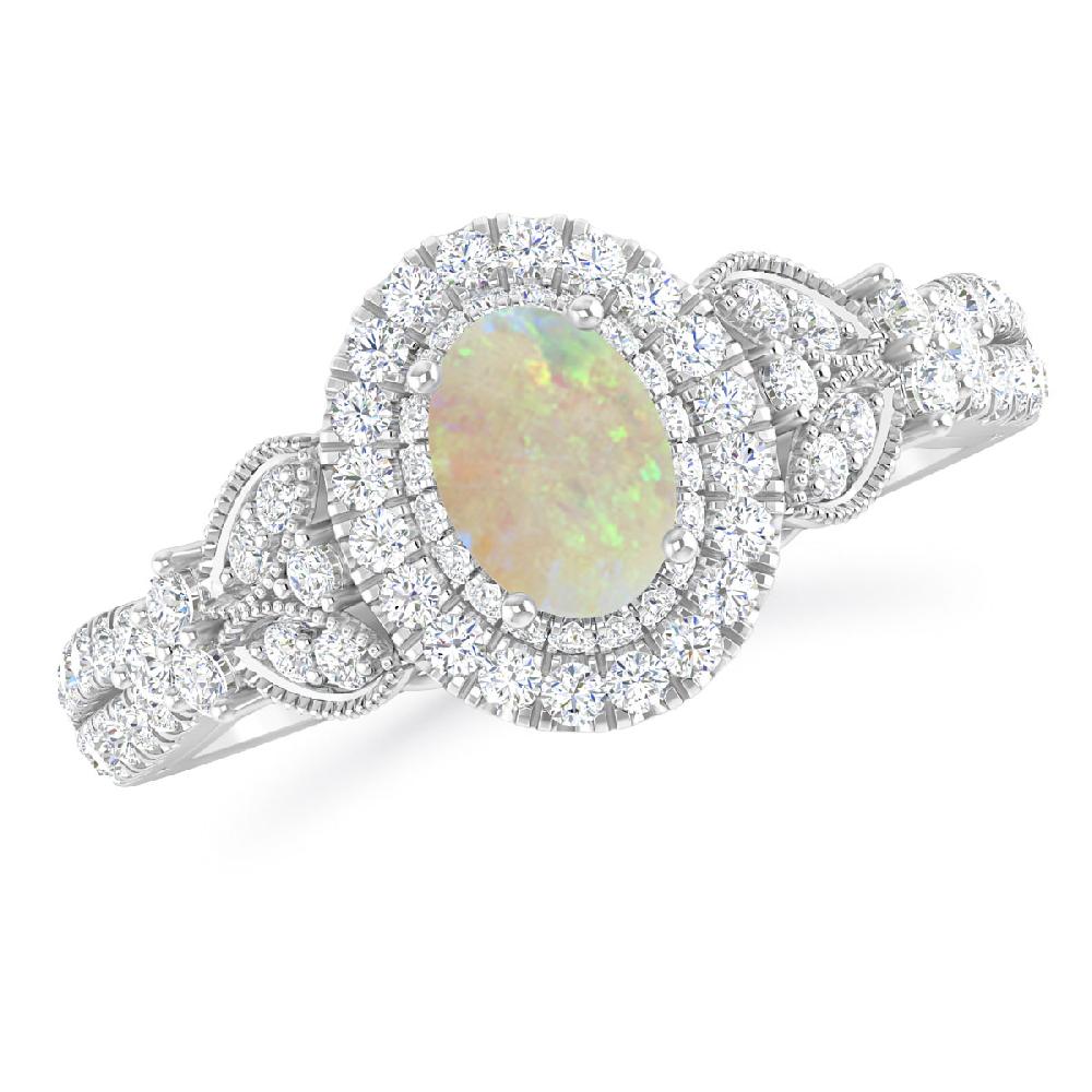 White Gold - Opal