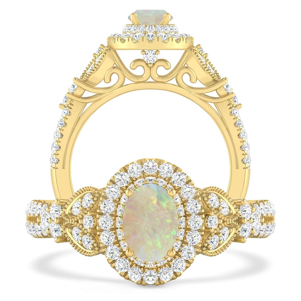 Yellow Gold - Opal