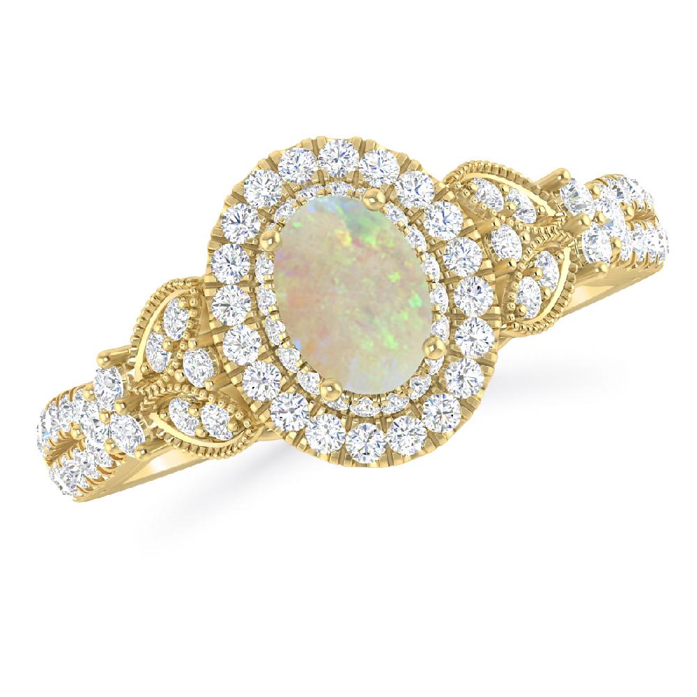 Yellow Gold - Opal
