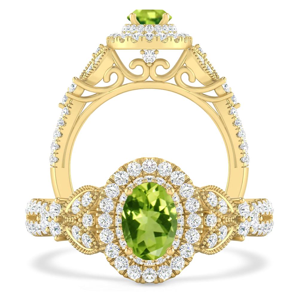Yellow Gold - Peridot