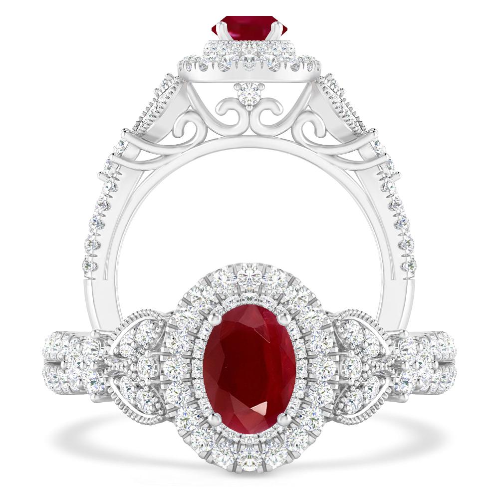 White Gold - Ruby
