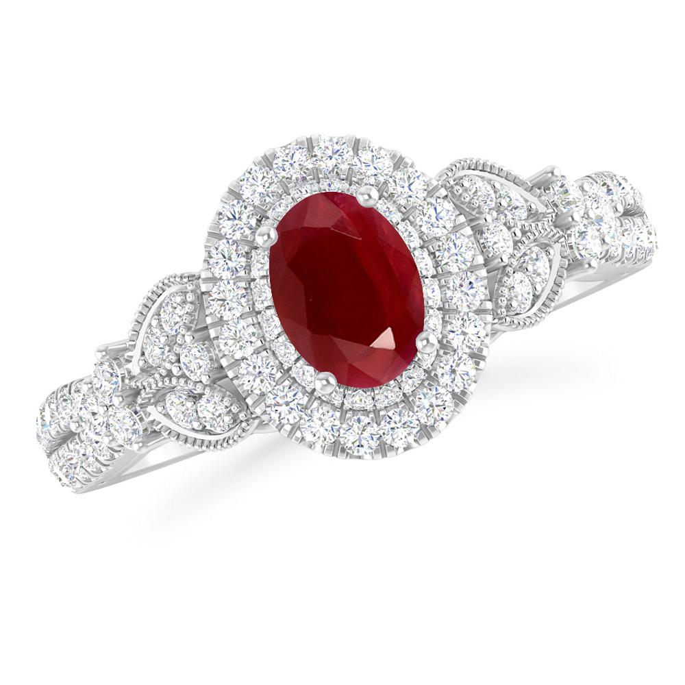White Gold - Ruby
