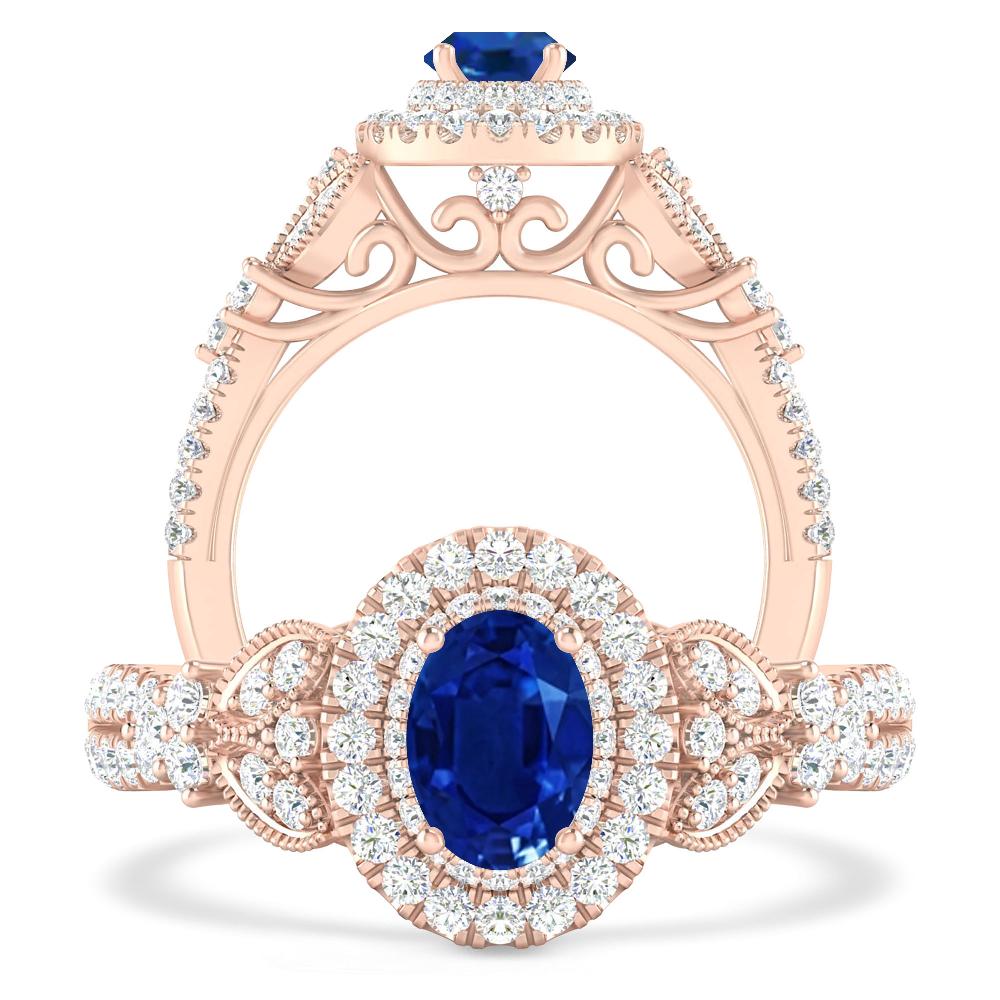 Rose Gold - Sapphire