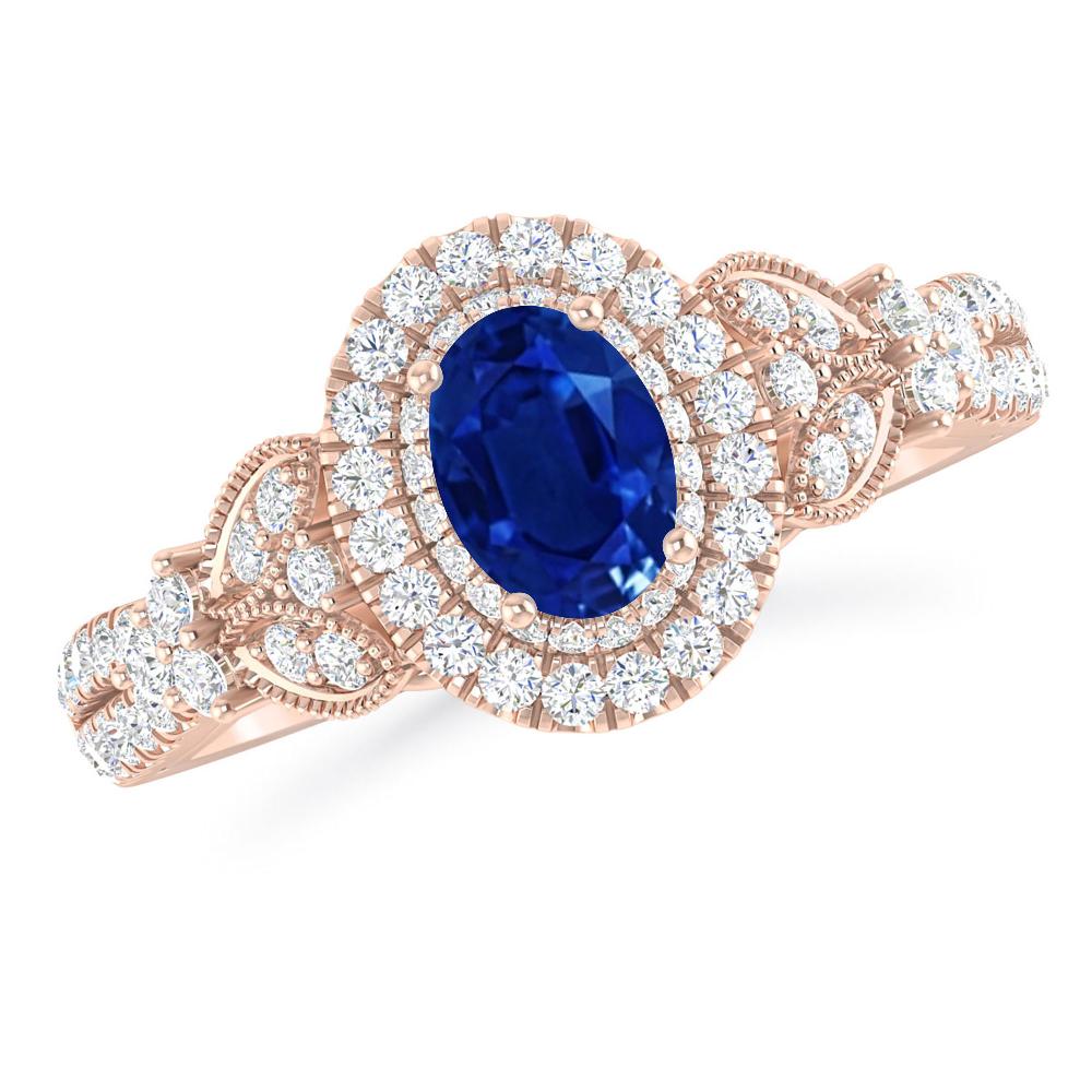 Rose Gold - Sapphire