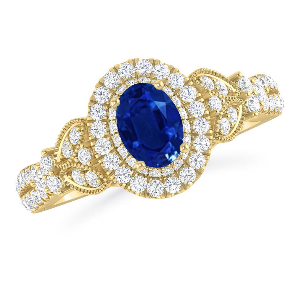 Yellow Gold - Sapphire