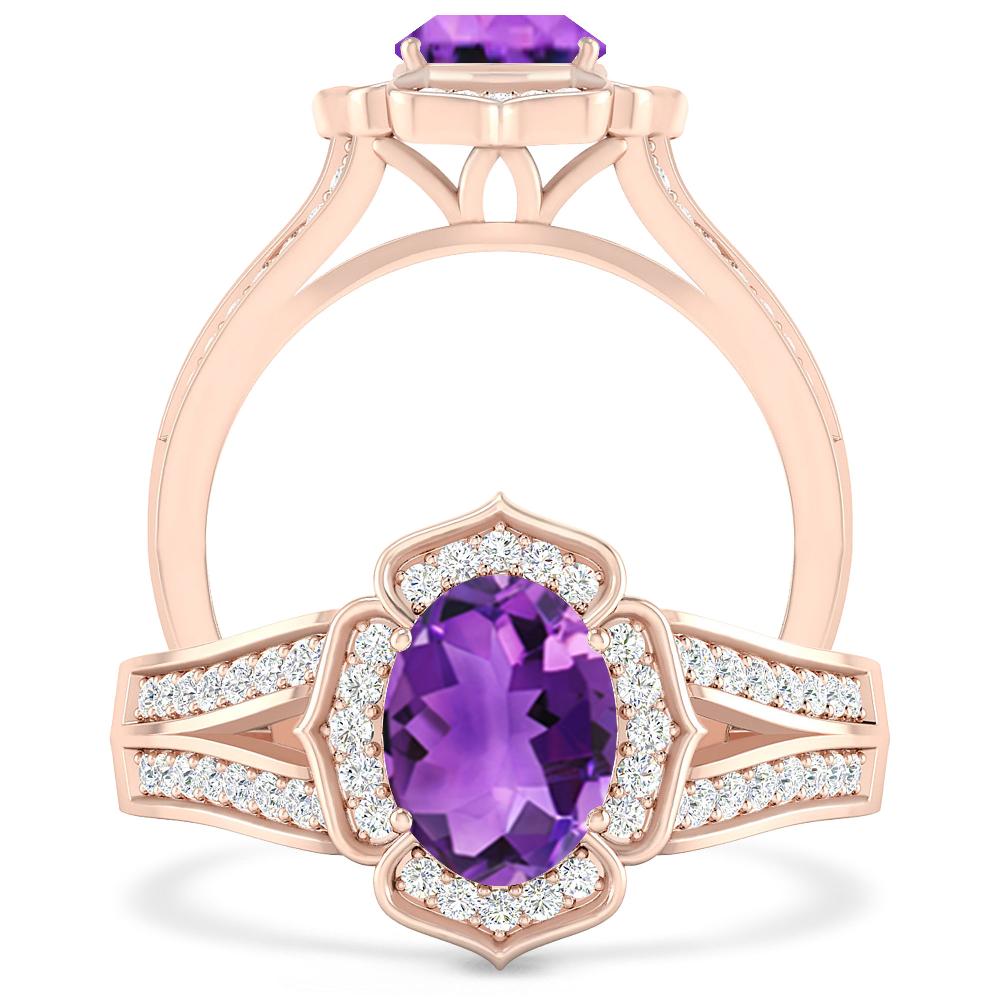 Rose Gold - Amethyst