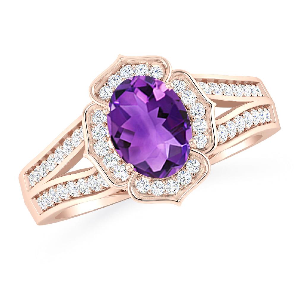 Rose Gold - Amethyst