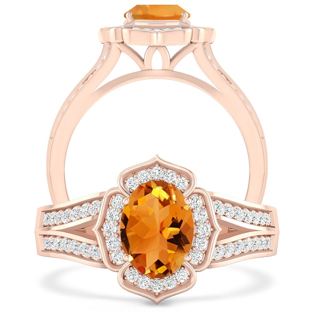 Rose Gold - Citrine