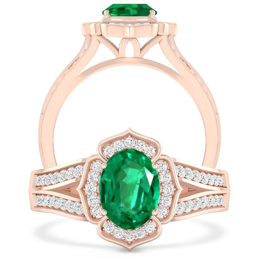 Rose Gold - Emerald