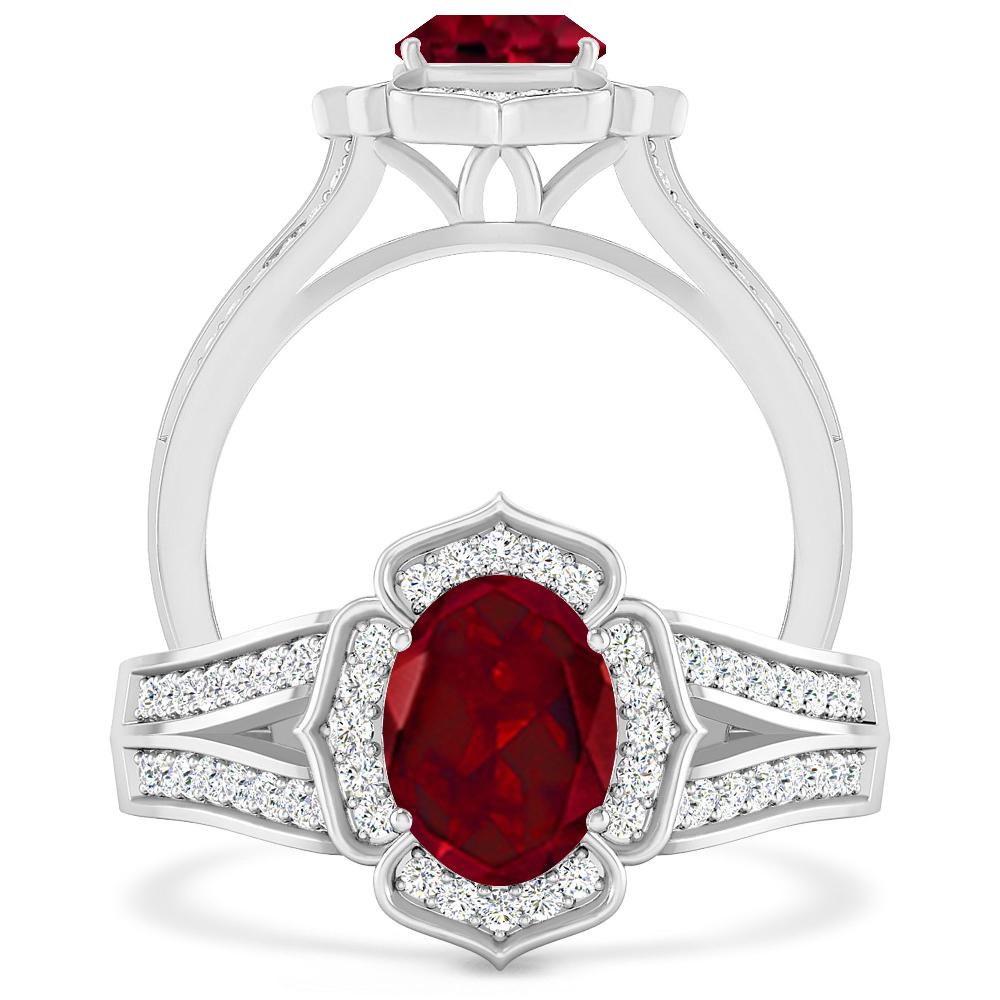 White Gold - Garnet