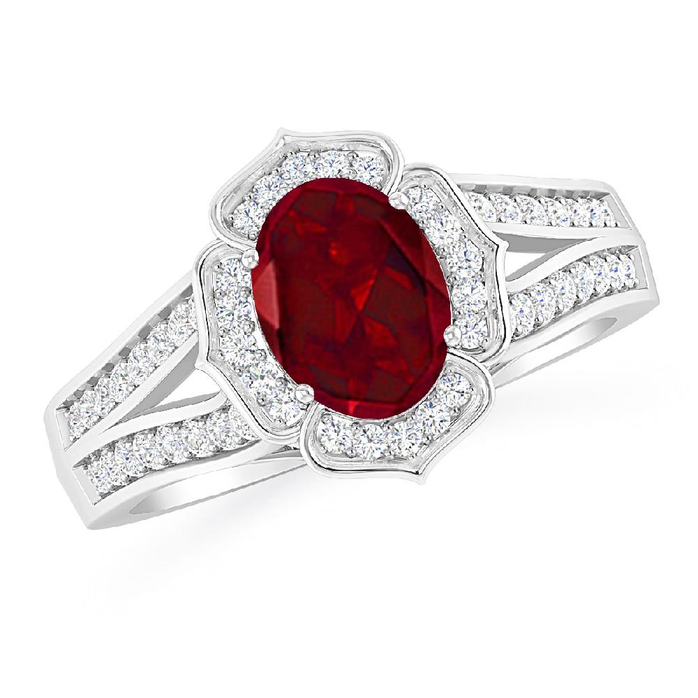 White Gold - Garnet