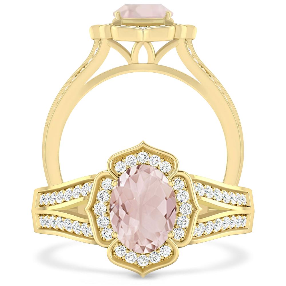 Yellow Gold - Morganite