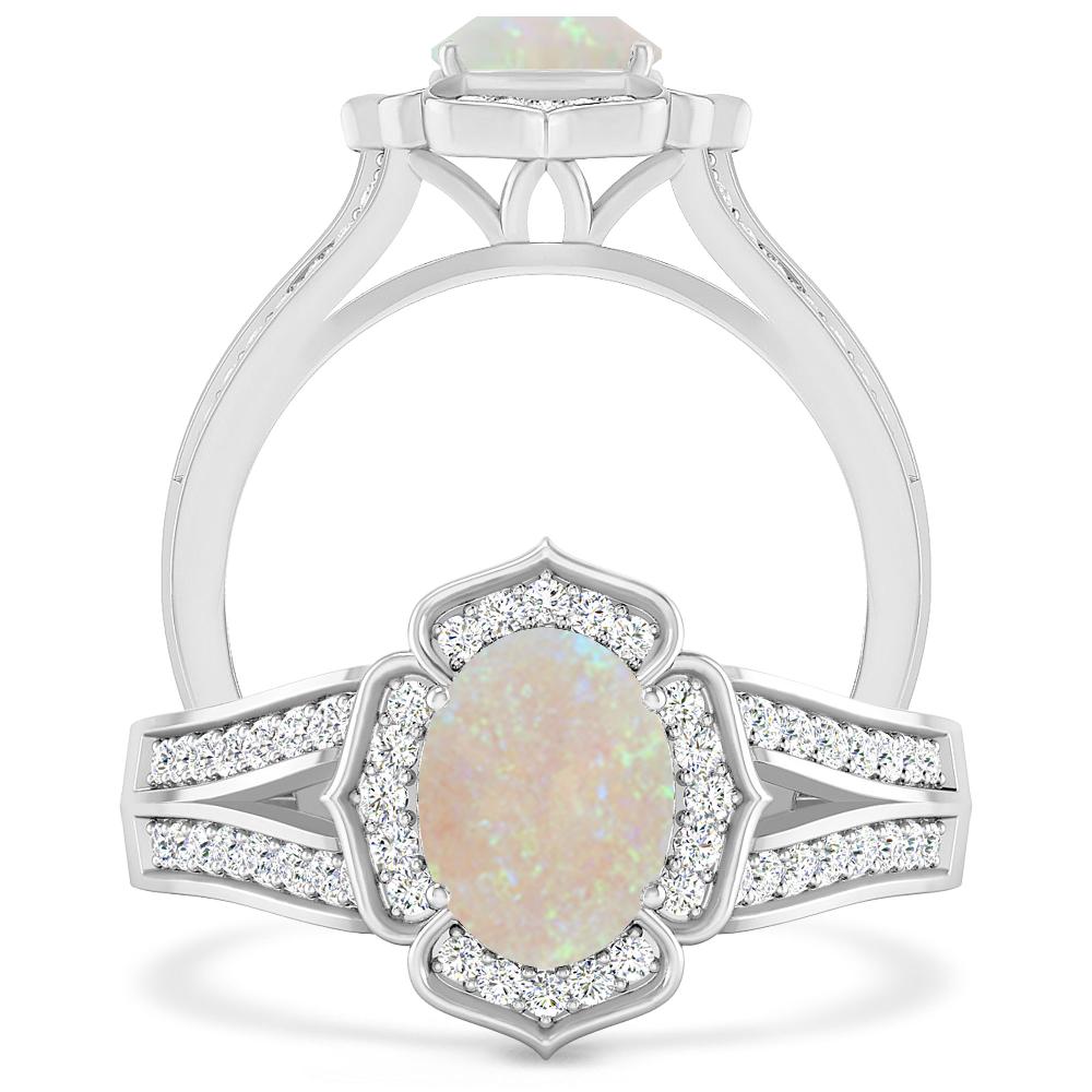 White Gold - Opal