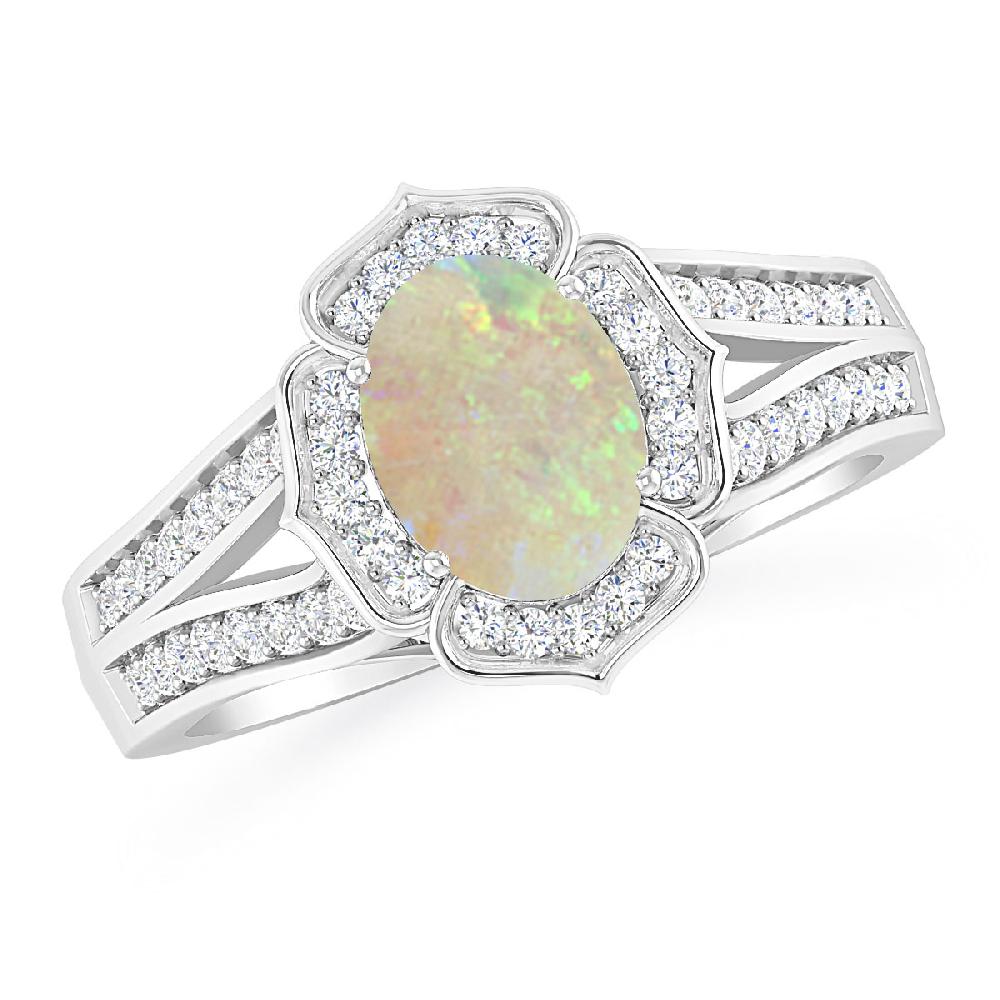 White Gold - Opal