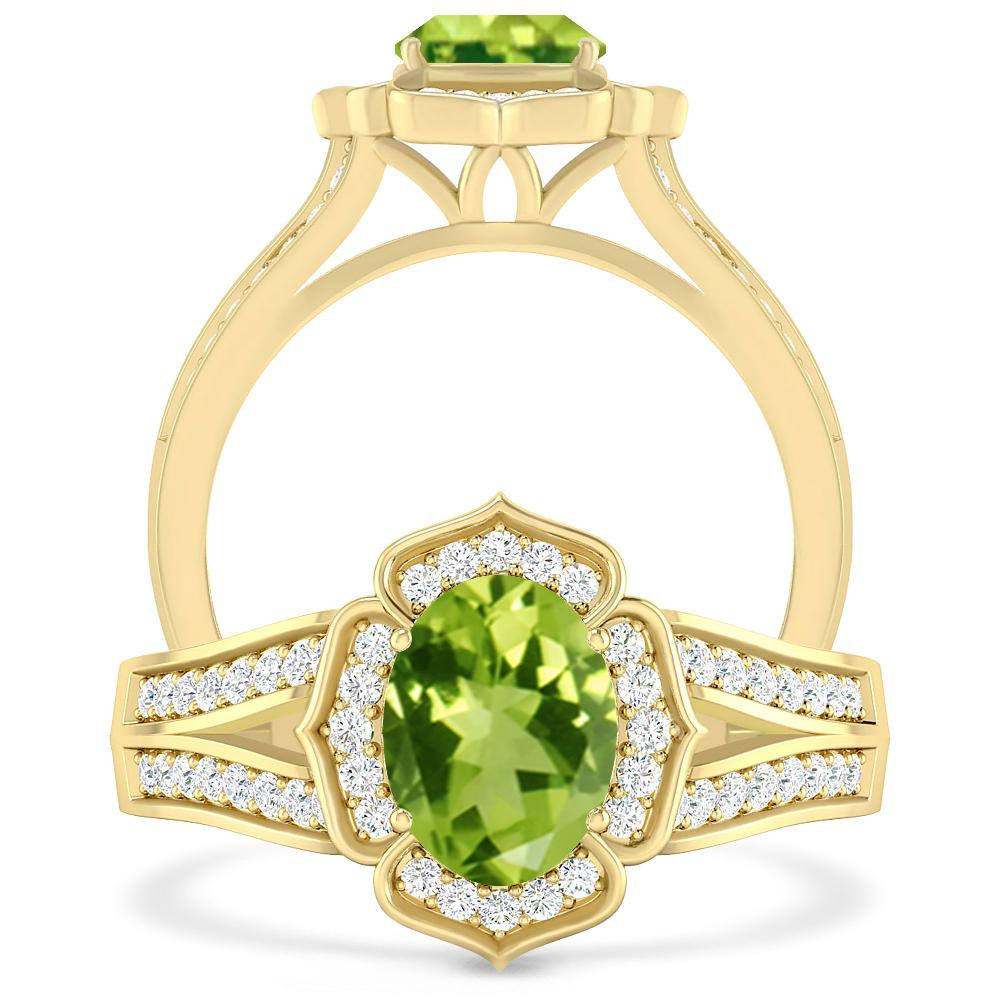 Yellow Gold - Peridot