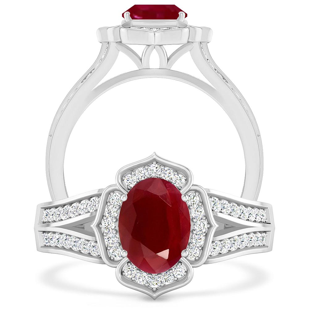 White Gold - Ruby
