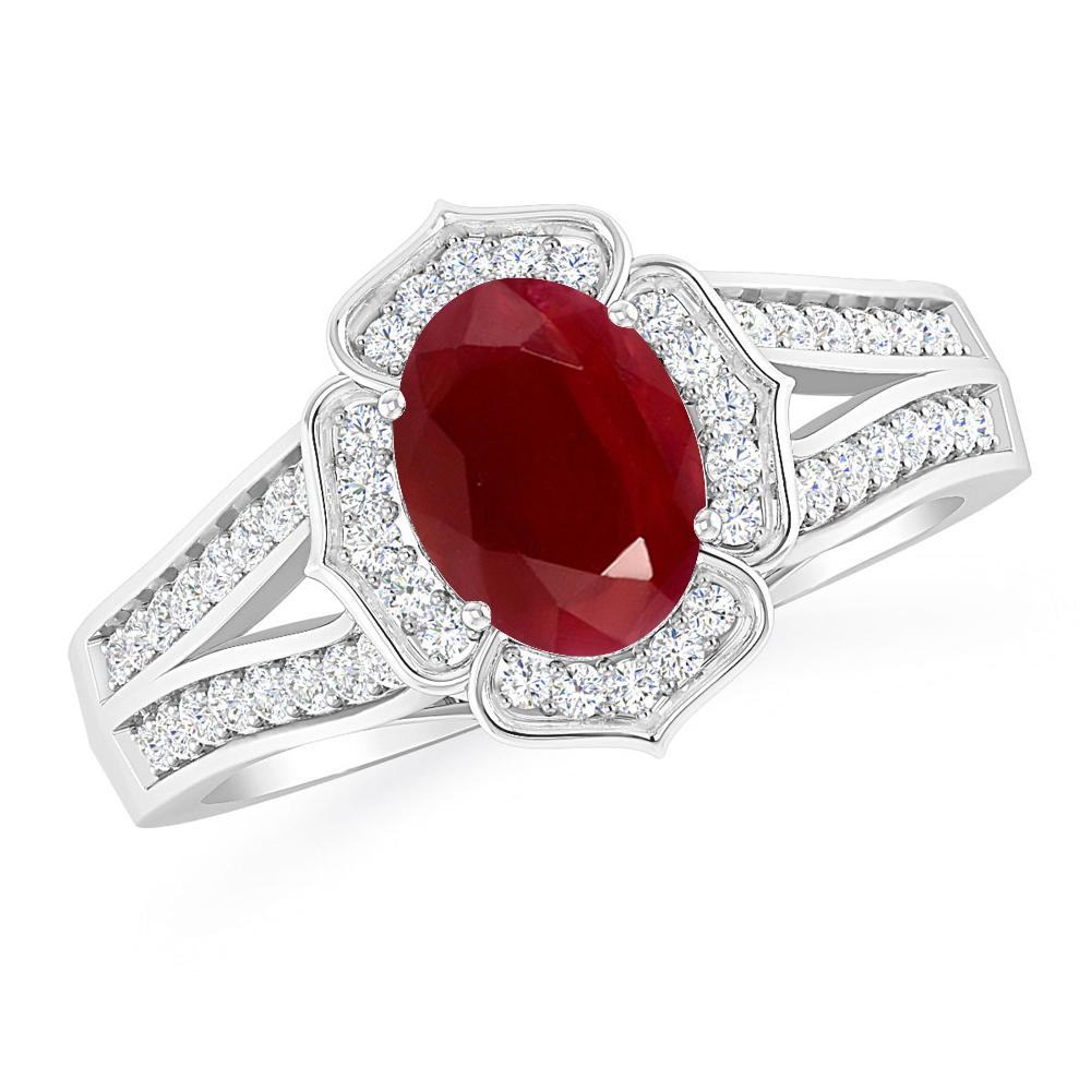 White Gold - Ruby