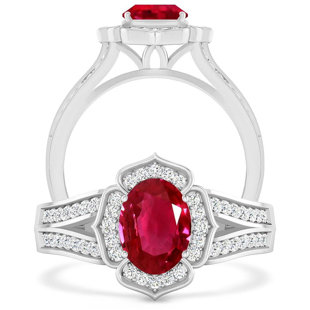 White Gold - Ruby
