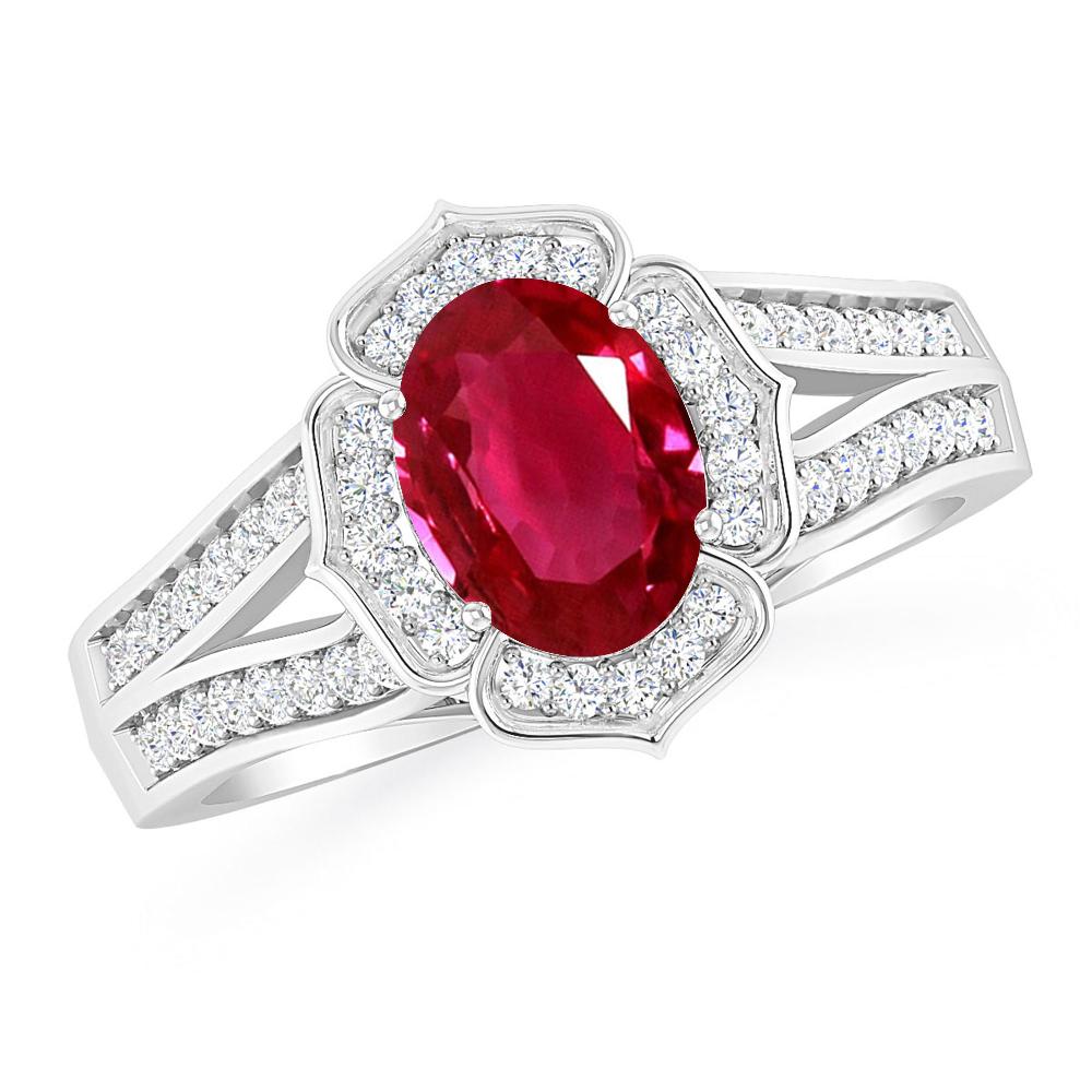 White Gold - Ruby