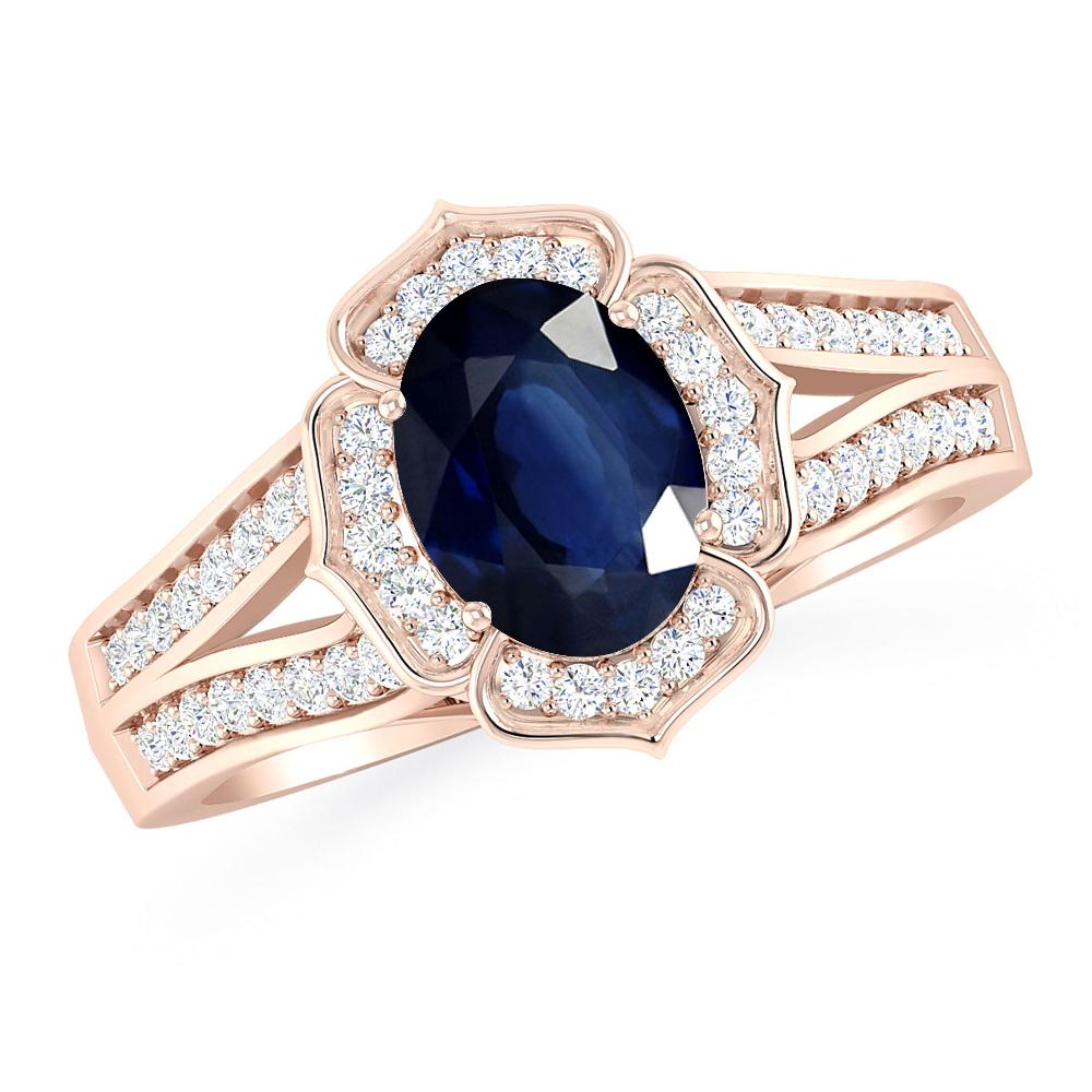 Rose Gold - Sapphire
