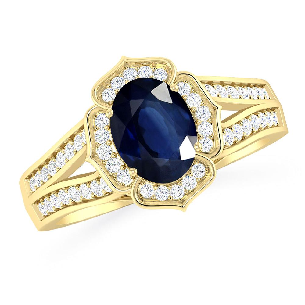 Yellow Gold - Sapphire