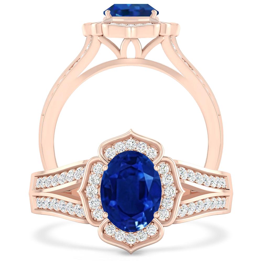 Rose Gold - Sapphire