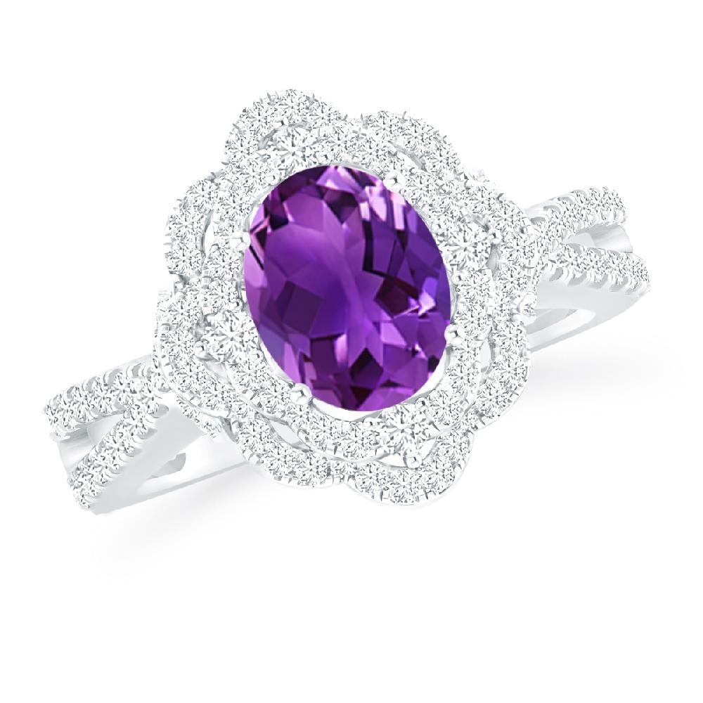 White Gold - Amethyst