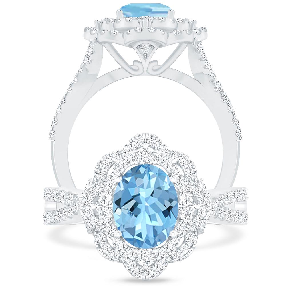 White Gold - Aquamarine