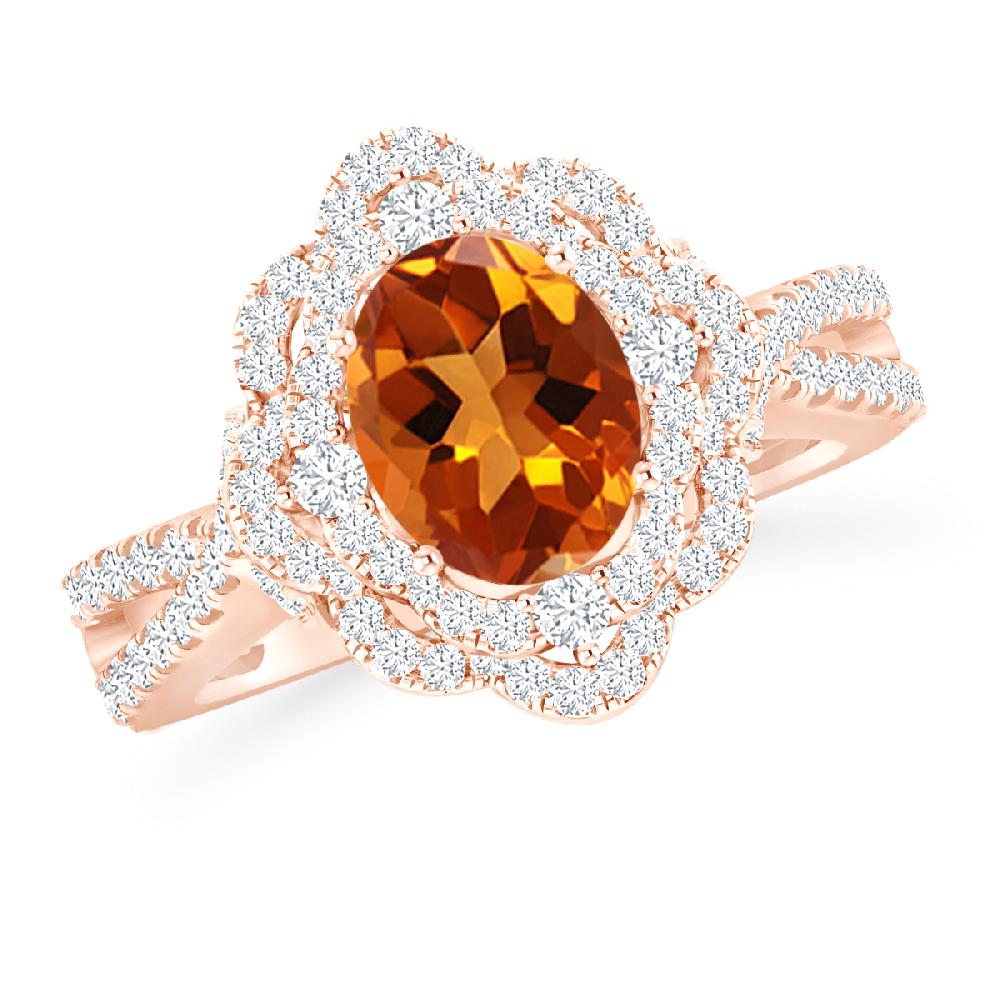 Rose Gold - Citrine