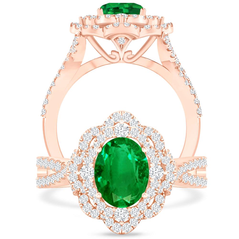 Rose Gold - Emerald