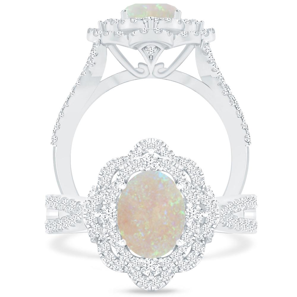 White Gold - Opal