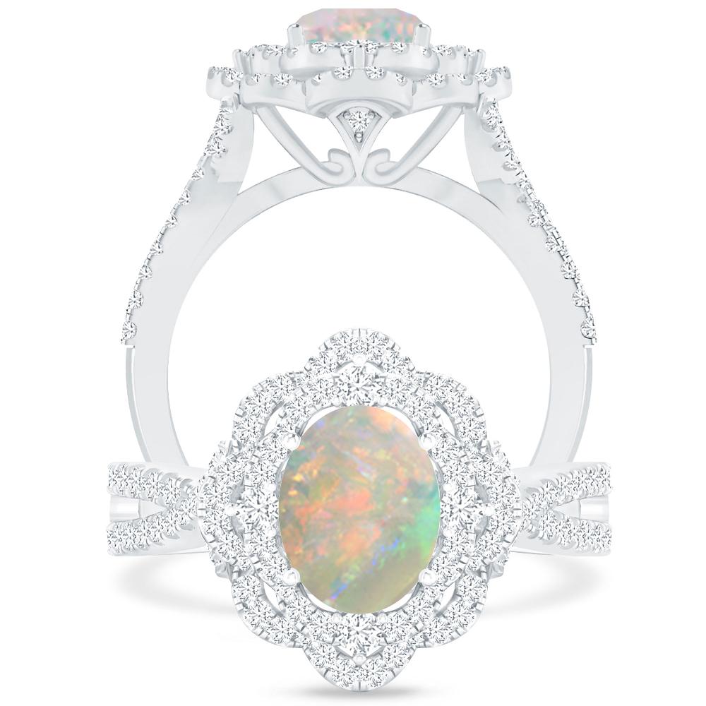 White Gold - Opal
