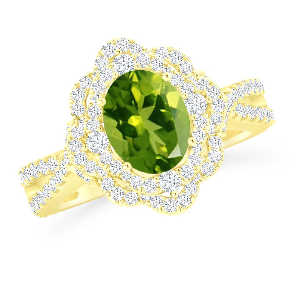 Yellow Gold - Peridot