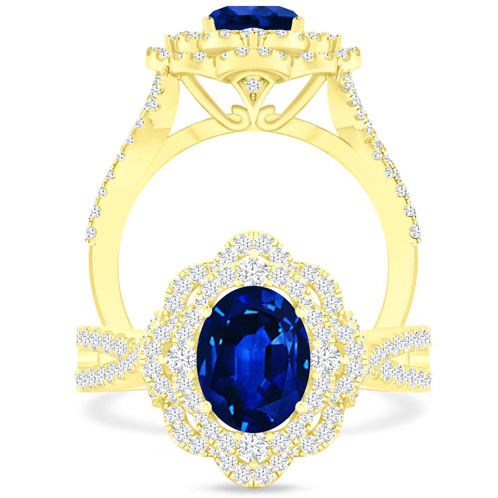 Yellow Gold - Sapphire