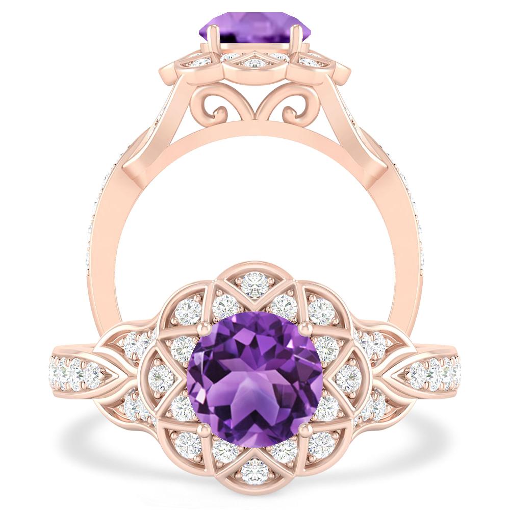 Rose Gold - Amethyst