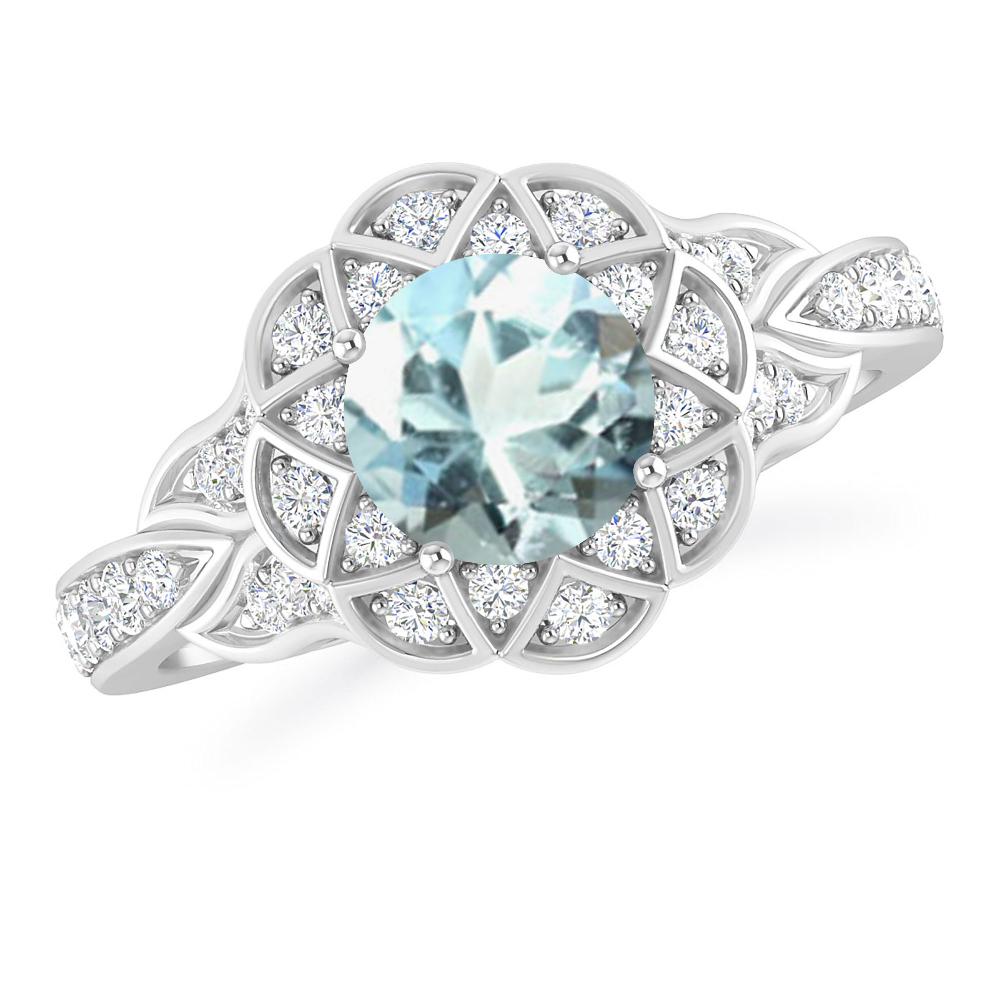 White Gold - Aquamarine