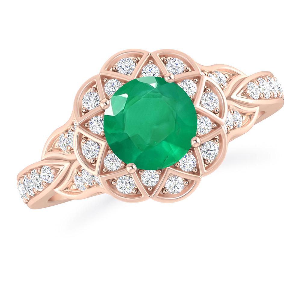 Rose Gold - Emerald