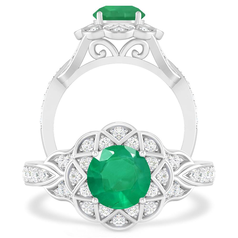 White Gold - Emerald
