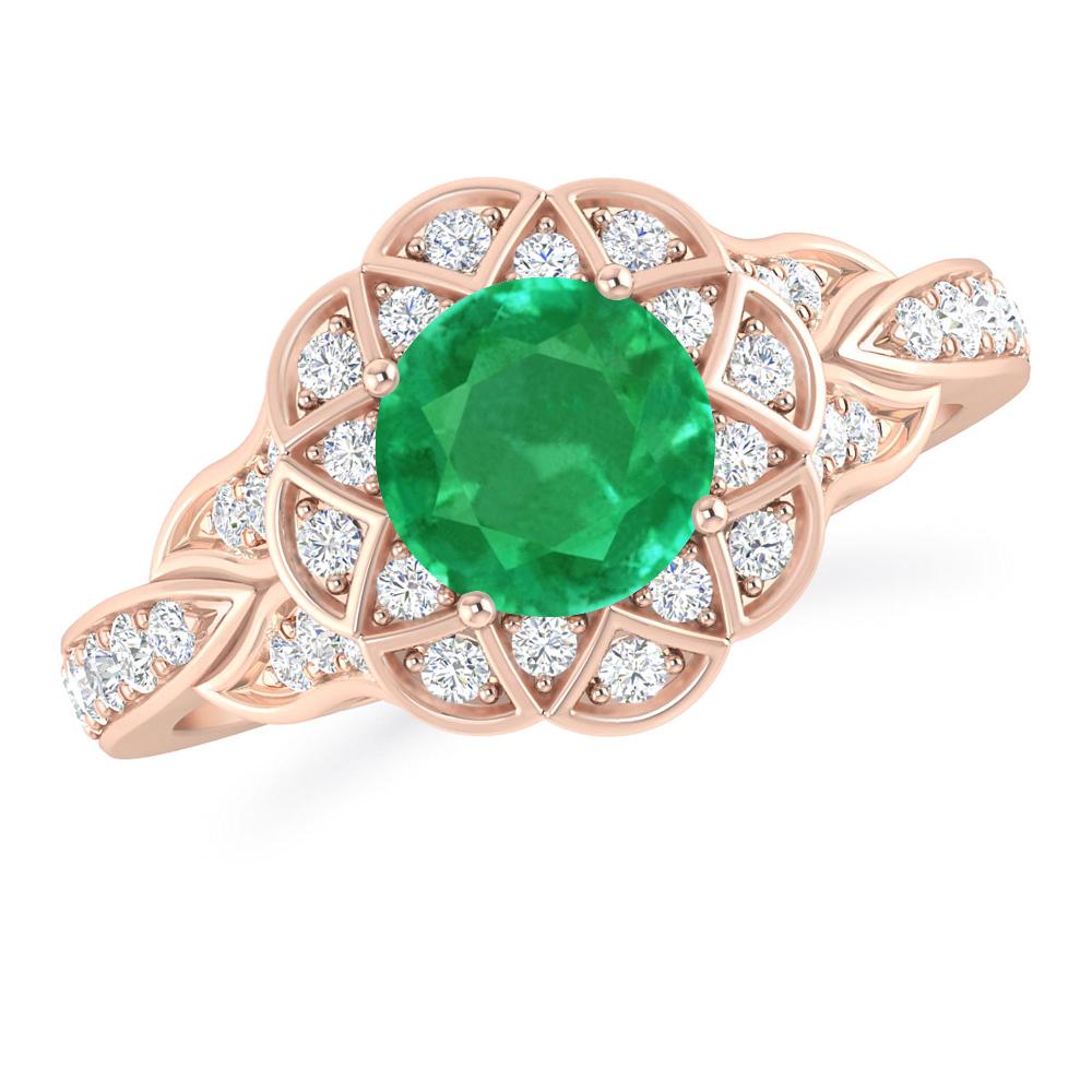Rose Gold - Emerald