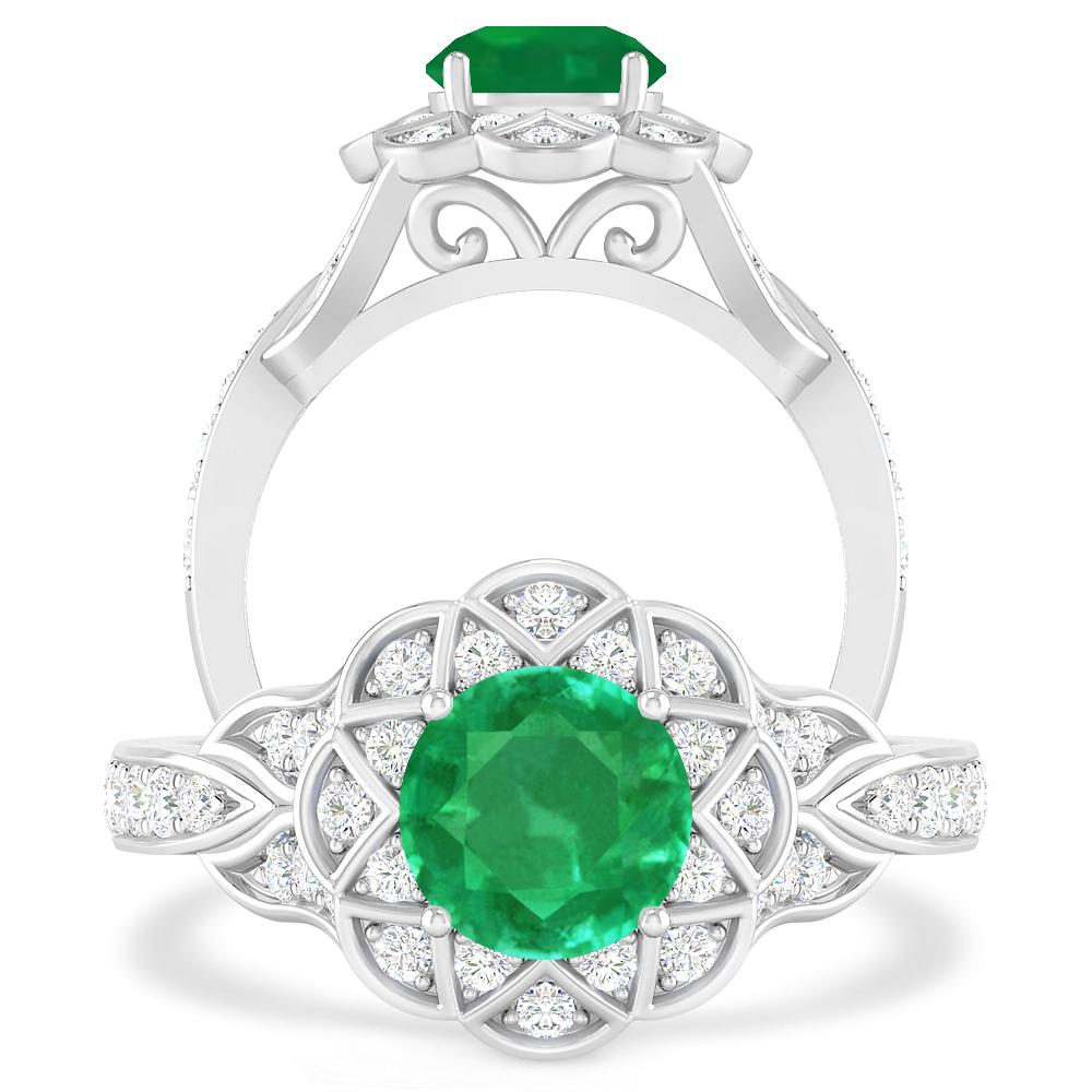 White Gold - Emerald