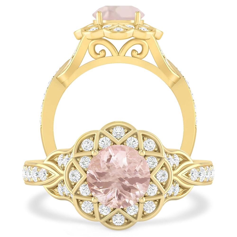 Yellow Gold - Morganite