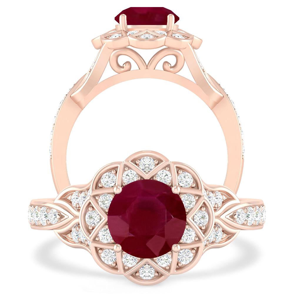 Rose Gold - Ruby