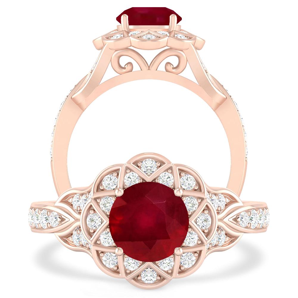 Rose Gold - Ruby