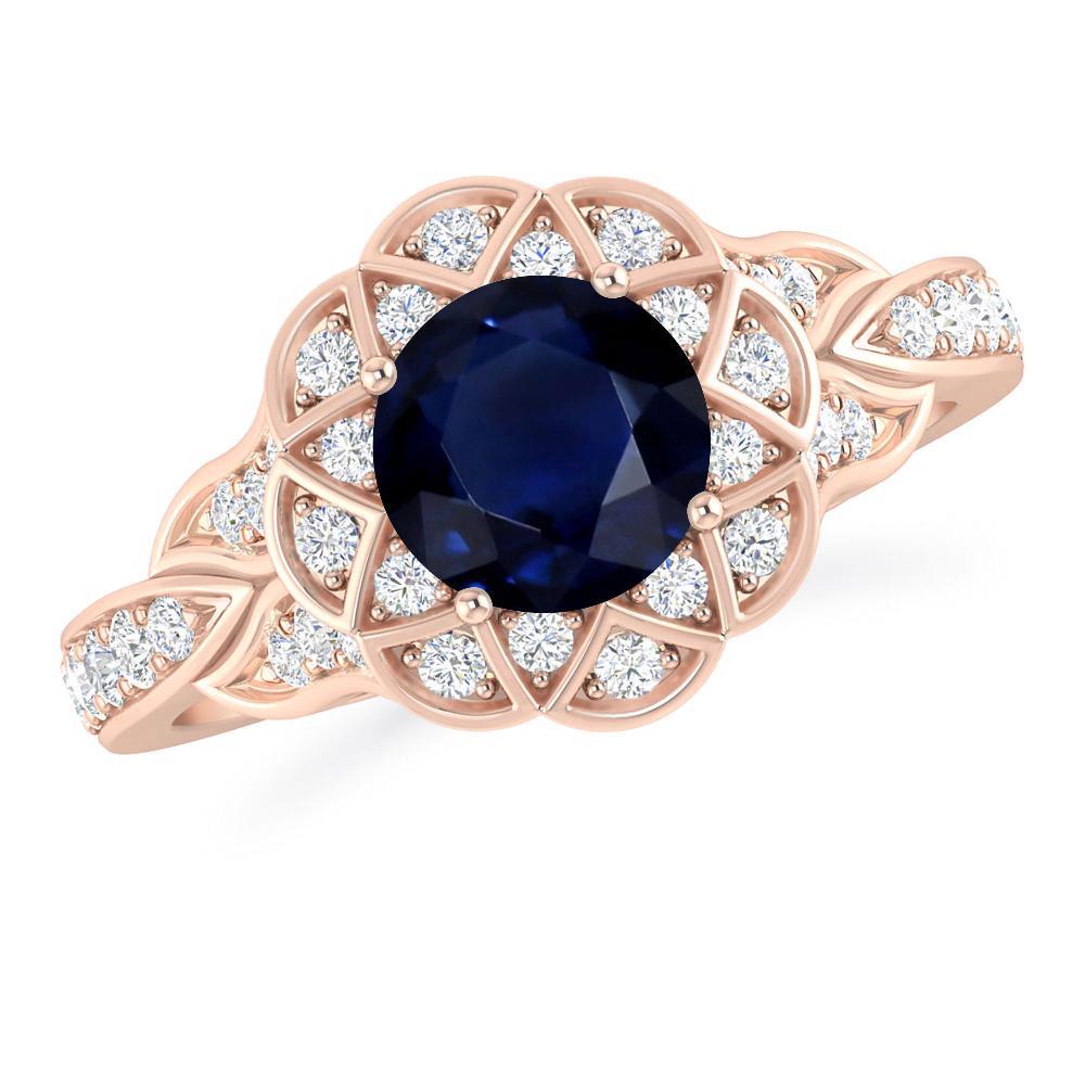Rose Gold - Sapphire