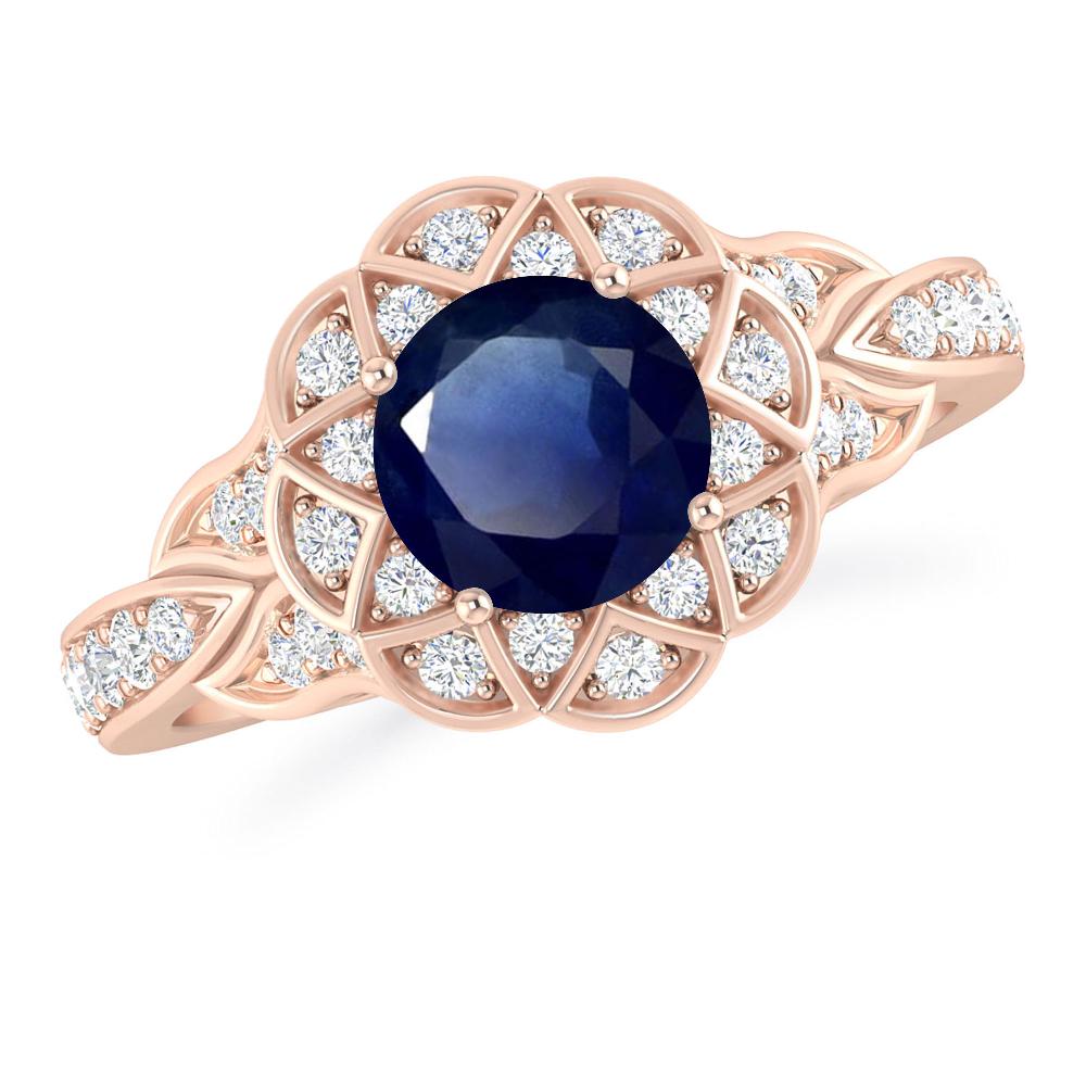 Rose Gold - Sapphire